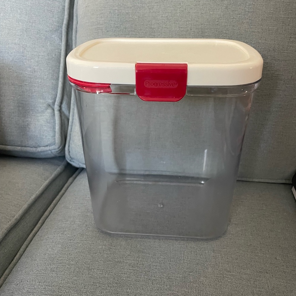 Red and Clear Kitchen Storage Container - Picture 1 of 1